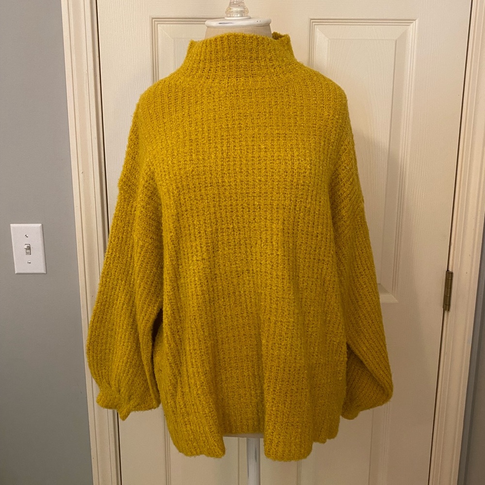 Mustard Mock Neck Sweater
